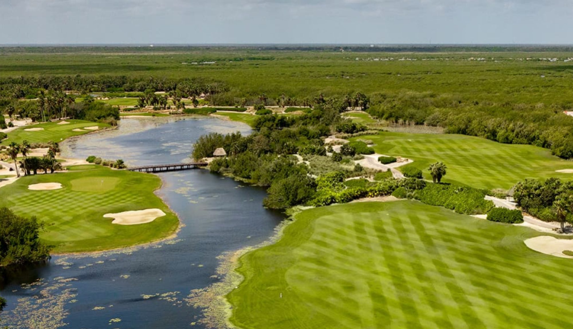 Campo de Moon Palace Golf Club Punta Cana visto desde el aire